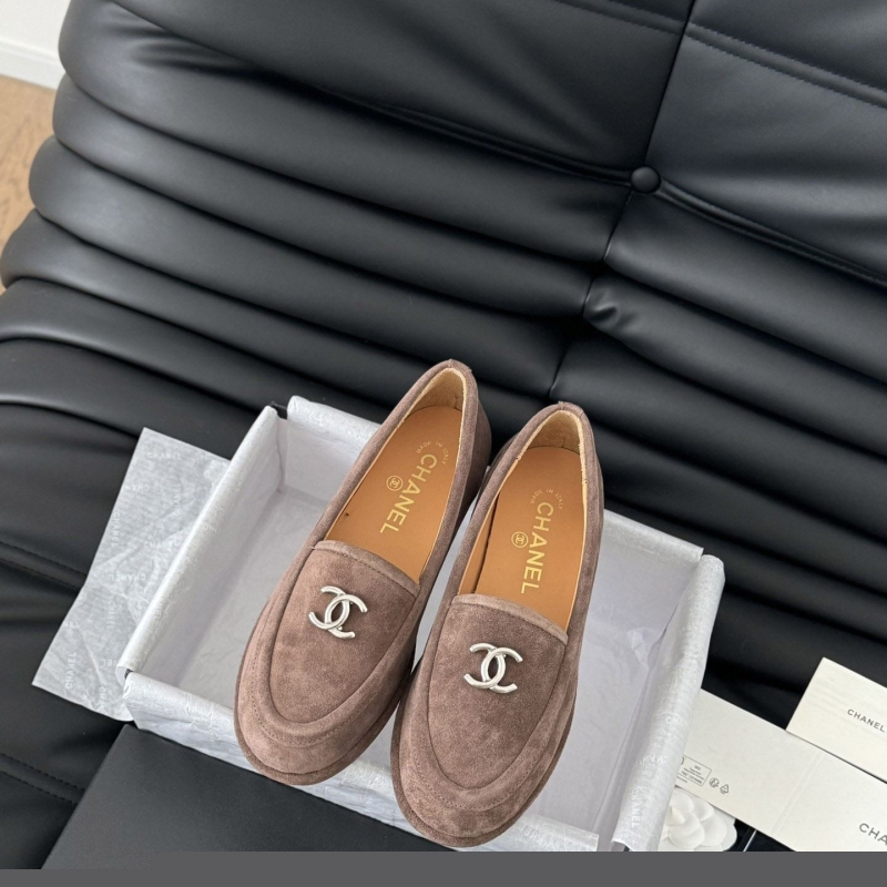 Ch*el leather shoes